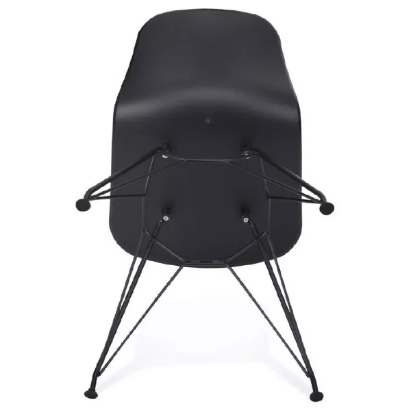 Design and industrial Chair in polypropylene feet (black) black metal - image 39091