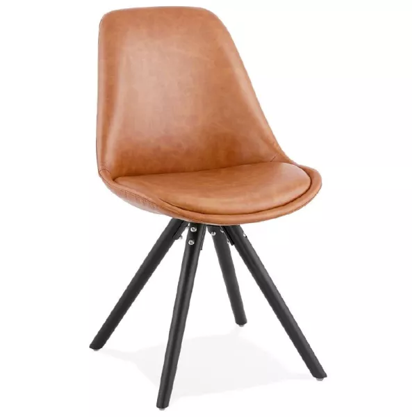 Chair design and industrial ASHLEY black feet (light brown) - image 39158