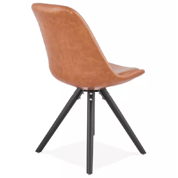 Chair design and industrial ASHLEY black feet (light brown) - image 39161