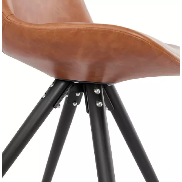 Chair design and industrial ASHLEY black feet (light brown) - image 39168