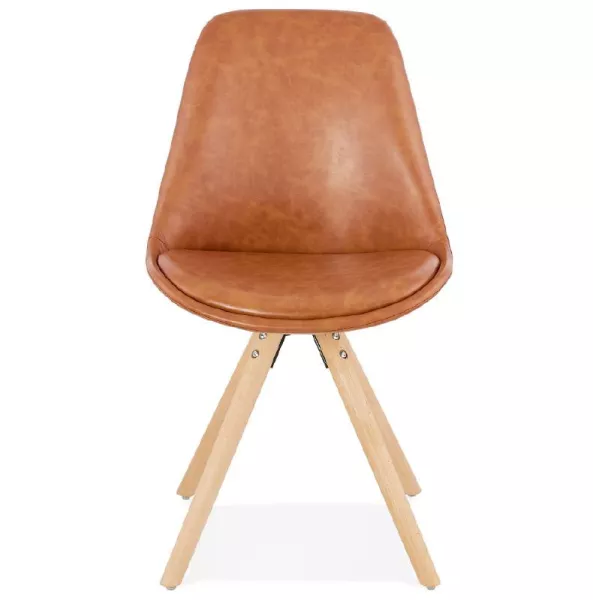 Design chair ASHLEY feet natural color (Brown) - image 39175