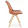 Design chair ASHLEY feet natural color (Brown) - image 39176