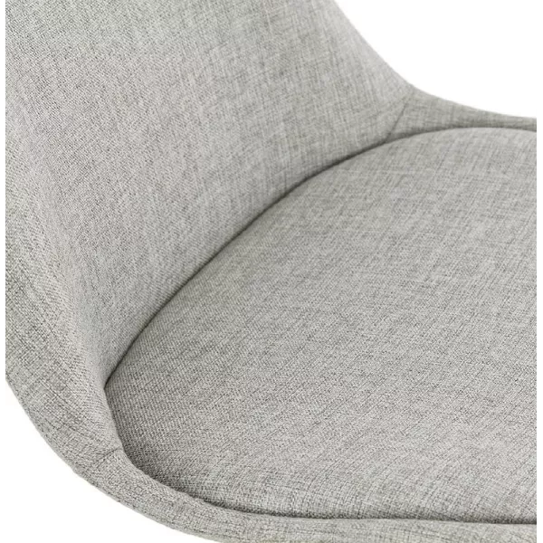 ASHLEY design chair fabric black feet (light gray) - image 39189