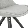 ASHLEY design chair fabric black feet (light gray) - image 39190