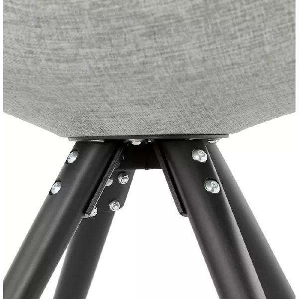 ASHLEY design chair fabric black feet (light gray) - image 39191