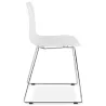 Pie de silla ALIX moderno cromado metal (blanco) - image 39250