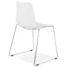 Pie de silla ALIX moderno cromado metal (blanco) - image 39251