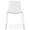 Pie de silla ALIX moderno cromado metal (blanco) - image 39252