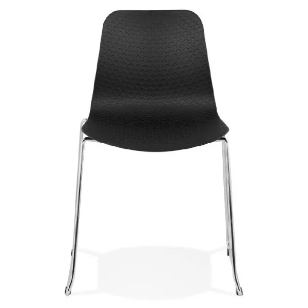 Modern Chair ALIX foot chromed metal (black) - image 39260