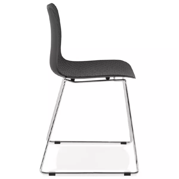 Modern Chair ALIX foot chromed metal (black) - image 39261