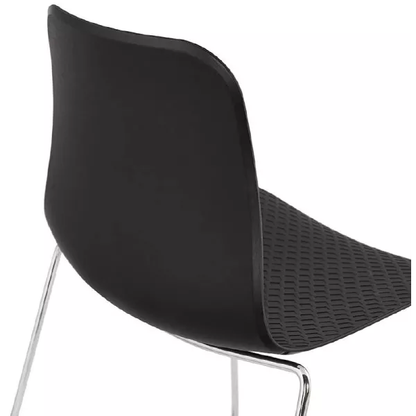 Modern Chair ALIX foot chromed metal (black) - image 39267