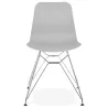 Design and industrial chair from polypropylene feet chrome metal (light gray) - image 39331