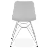 Design and industrial chair from polypropylene feet chrome metal (light gray) - image 39334