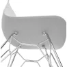 Design and industrial chair from polypropylene feet chrome metal (light gray) - image 39338