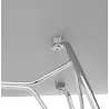 Design and industrial chair from polypropylene feet chrome metal (light gray) - image 39339