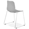 Pie de silla ALIX moderno cromado metal (gris claro) - image 39446