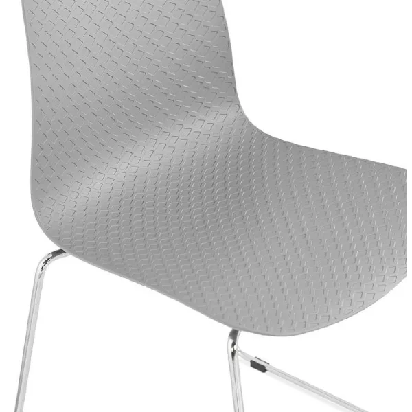 Pie de silla ALIX moderno cromado metal (gris claro) - image 39448