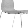 Pie de silla ALIX moderno cromado metal (gris claro) - image 39450