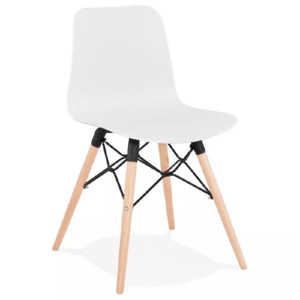 Chaise design scandinave CANDICE (blanc) à associer à Chaises Design Pour Salle À Manger