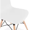 Chaise design scandinave CANDICE (blanc) à associer à Chaises Confortables Pour Bureau