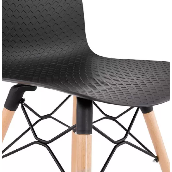 Sedia design scandinavo CANDICE (nero) - image 39477