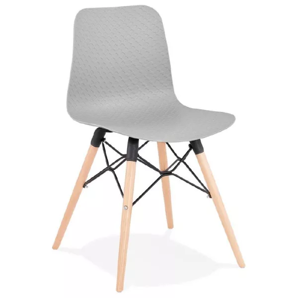 Sedia design scandinavo CANDICE (grigio chiaro) - image 39514