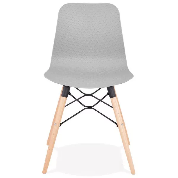 Sedia design scandinavo CANDICE (grigio chiaro) - image 39515