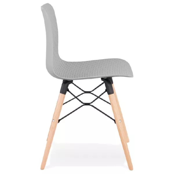 Sedia design scandinavo CANDICE (grigio chiaro) - image 39516