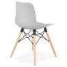 Sedia design scandinavo CANDICE (grigio chiaro) - image 39517