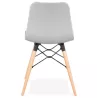 Sedia design scandinavo CANDICE (grigio chiaro) - image 39518