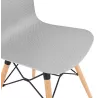 Sedia design scandinavo CANDICE (grigio chiaro) - image 39521