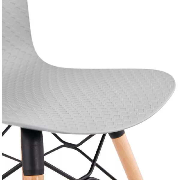 Sedia design scandinavo CANDICE (grigio chiaro) - image 39523