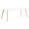 Dining table design Scandinavian CLEMENTINE wooden (200 x 90 x 75 cm) (white) to associate with Modern Dining Table For An Elega