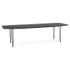 Dining table design with extensions LOANA in wood and metal (100 x 170-270 x 73 cm) (black) - image 39625