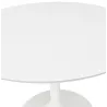 Table à manger ronde design scandinave ou bureau MAUD en MDF et métal peint (Ø 90 cm) (blanc) - image 39674