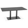 Table à manger design ou table de réunion ANDREA (180x90x75 cm) (noir) - image 39849