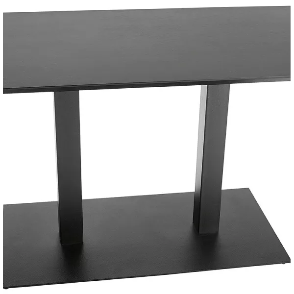 Table à manger design ou table de réunion ANDREA (180x90x75 cm) (noir) - image 39856