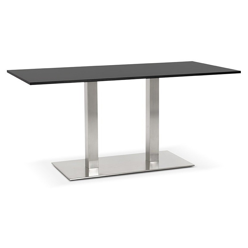 Table à manger design ou table de réunion SOLENE (160x80x75 cm) (noir) - image 39871