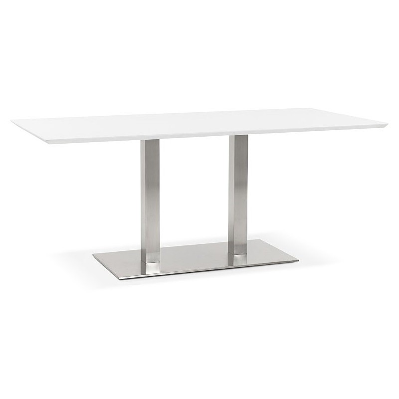 Table design or table of meeting CLAIRE (180 x 90 x 75 cm) (white) - image 39921