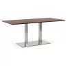 Table design or table of meeting CLAIRE (180 x 90 x 75 cm) (Walnut Finish) - image 39930