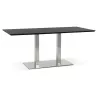 Table design or table of meeting CLAIRE (180 x 90 x 75 cm) (black ash finish) - image 39940