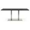 Table design or table of meeting CLAIRE (180 x 90 x 75 cm) (black ash finish) - image 39941