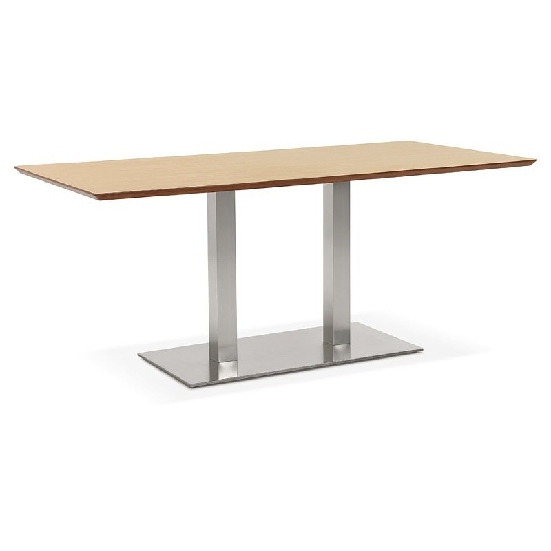 Table design or table of meeting CLAIRE (180 x 90 x 75 cm) (natural oak finish) - image 39950