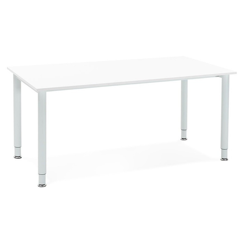 Desk table modern meeting (80 x 160 cm) LORENZO (white) wood - image 40152