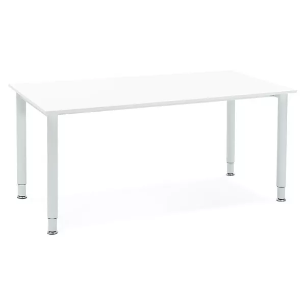 Bureau table de réunion moderne (80x160 cm) LORENZO en bois (blanc) - image 40152