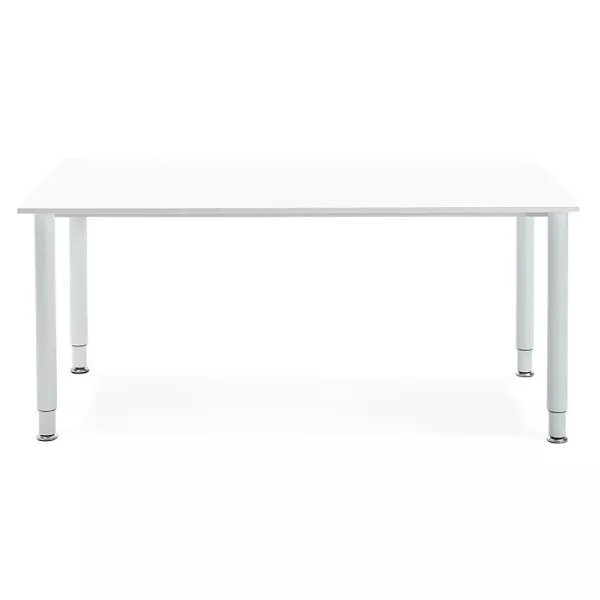 Bureau table de réunion moderne (80x160 cm) LORENZO en bois (blanc) - image 40153