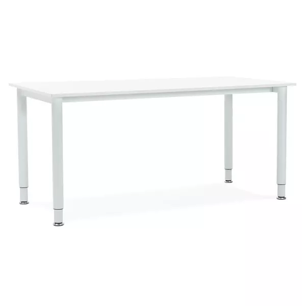 Bureau table de réunion moderne (80x160 cm) LORENZO en bois (blanc) - image 40156