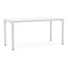 Bureau table de réunion moderne (80x160 cm) LORENZO en bois (blanc) - image 40156