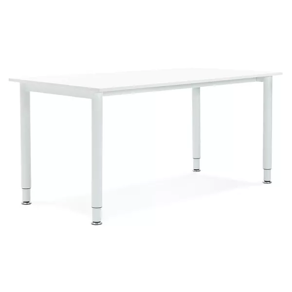 Bureau table de réunion moderne (80x160 cm) LORENZO en bois (blanc) - image 40159