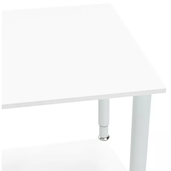 Bureau table de réunion moderne (80x160 cm) LORENZO en bois (blanc) - image 40160